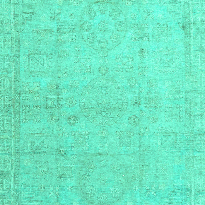 Machine Washable Abstract Turquoise Modern Area Rugs, wshabs3486turq