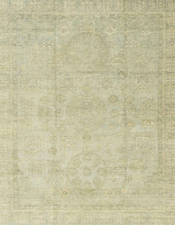 Abstract Dark Khaki Green Modern Rug, abs3486