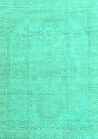 Abstract Turquoise Modern Rug, abs3486turq