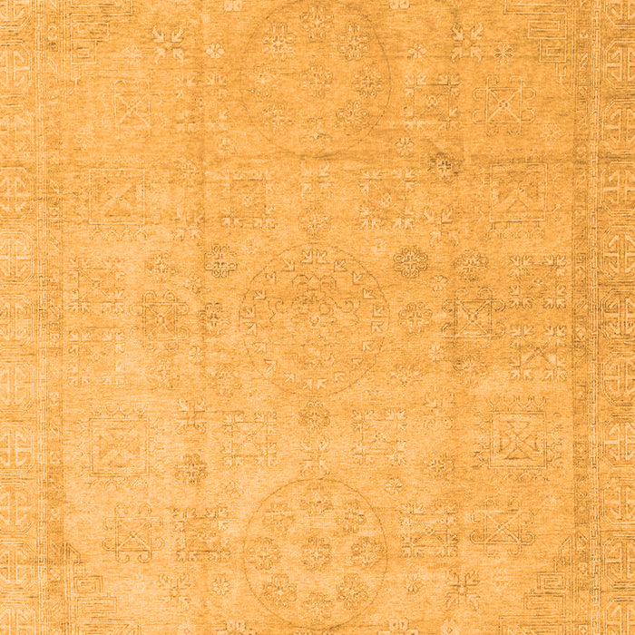 Machine Washable Abstract Orange Modern Area Rugs, wshabs3486org