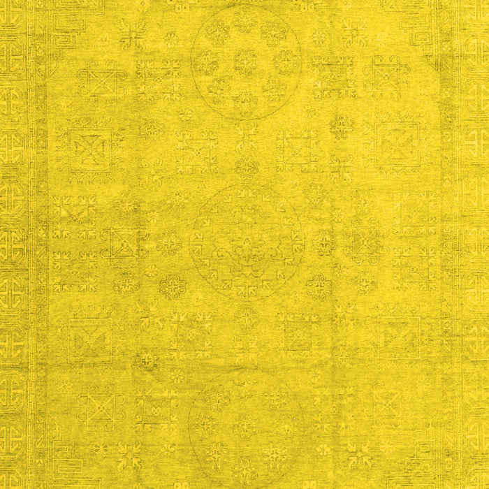Abstract Yellow Modern Rug, abs3486yw