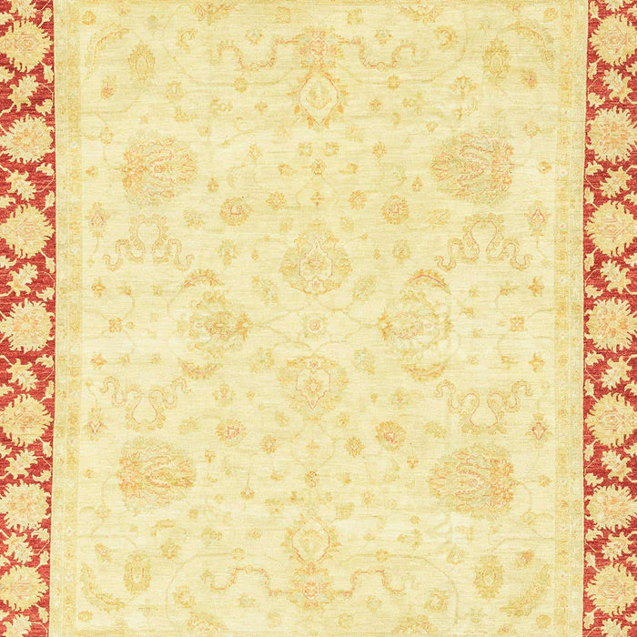 Machine Washable Abstract Orange Rug, wshabs3487