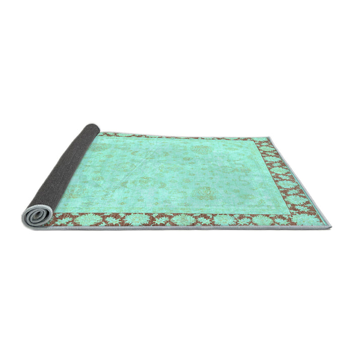 Sideview of Abstract Light Blue Modern Rug, abs3487lblu