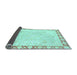 Sideview of Abstract Light Blue Modern Rug, abs3487lblu