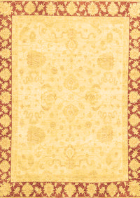 Abstract Brown Modern Rug, abs3487brn