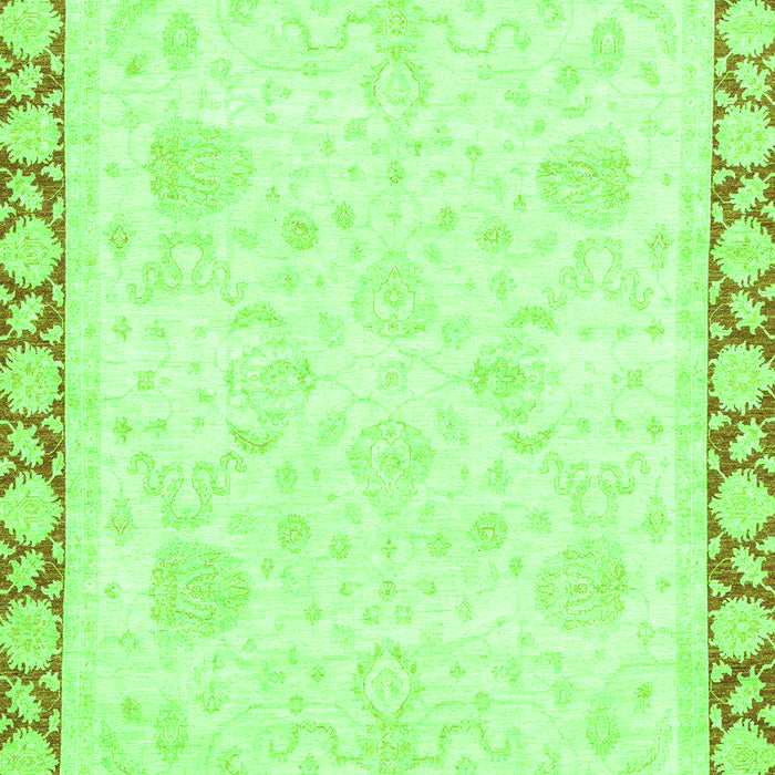 Machine Washable Abstract Green Modern Area Rugs, wshabs3487grn