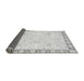 Sideview of Abstract Gray Modern Rug, abs3487gry