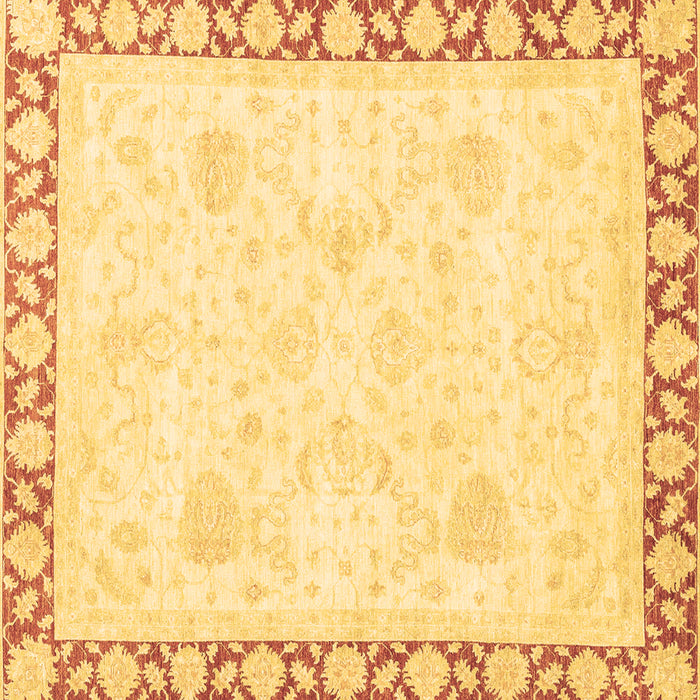 Square Abstract Brown Modern Rug, abs3487brn