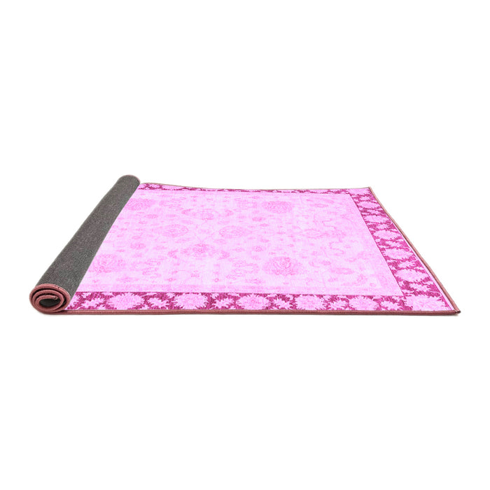 Sideview of Abstract Purple Modern Rug, abs3487pur