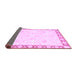 Sideview of Abstract Purple Modern Rug, abs3487pur