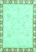 Abstract Turquoise Modern Rug, abs3487turq