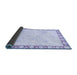 Sideview of Abstract Blue Modern Rug, abs3487blu
