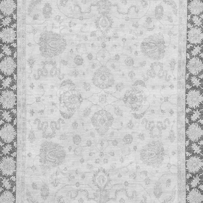 Machine Washable Abstract Gray Modern Rug, wshabs3487gry