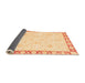 Sideview of Abstract Orange Modern Rug, abs3487org