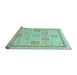 Sideview of Machine Washable Abstract Light Blue Modern Rug, wshabs3488lblu