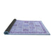 Sideview of Abstract Blue Modern Rug, abs3488blu