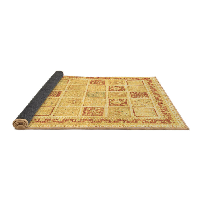 Sideview of Abstract Brown Modern Rug, abs3488brn