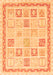 Abstract Orange Modern Rug, abs3488org