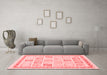 Modern Red Washable Rugs