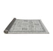 Sideview of Abstract Gray Modern Rug, abs3488gry