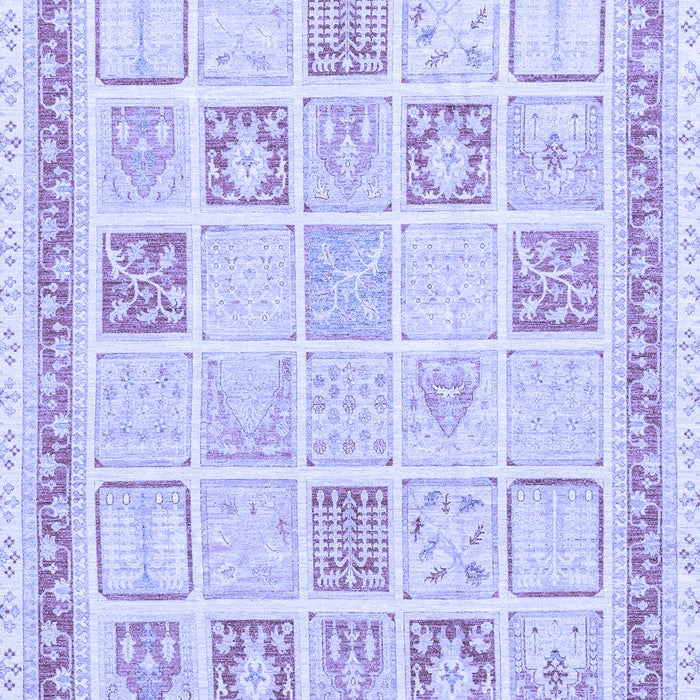 Abstract Blue Modern Rug, abs3488blu