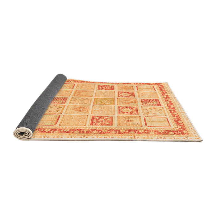 Sideview of Abstract Orange Modern Rug, abs3488org