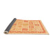 Sideview of Abstract Orange Modern Rug, abs3488org