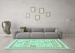 Machine Washable Abstract Light Blue Modern Rug in a Living Room, wshabs3488lblu