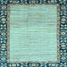 Square Machine Washable Abstract Light Blue Modern Rug, wshabs3489lblu