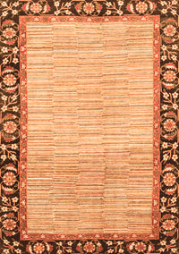 Abstract Orange Modern Rug, abs3489org