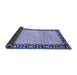 Sideview of Abstract Blue Modern Rug, abs3489blu