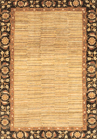 Abstract Brown Modern Rug, abs3489brn