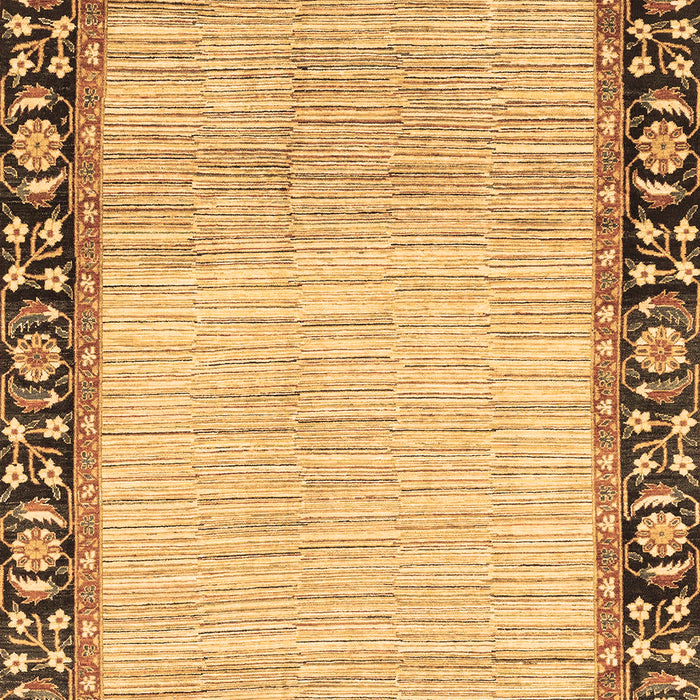 Abstract Brown Modern Rug, abs3489brn