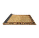 Sideview of Abstract Brown Modern Rug, abs3489brn