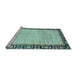 Sideview of Machine Washable Abstract Light Blue Modern Rug, wshabs3489lblu