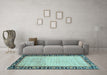 Machine Washable Abstract Light Blue Modern Rug in a Living Room, wshabs3489lblu