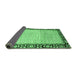 Sideview of Abstract Emerald Green Modern Rug, abs3489emgrn