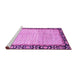 Sideview of Machine Washable Abstract Purple Modern Area Rugs, wshabs3489pur