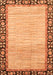 Machine Washable Abstract Orange Modern Area Rugs, wshabs3489org