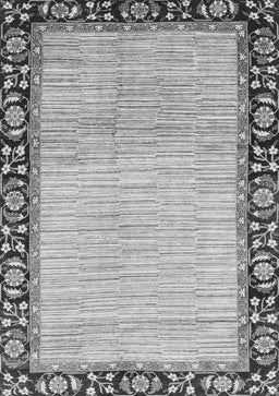 Abstract Gray Modern Rug, abs3489gry