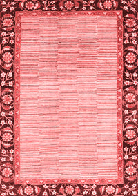 Abstract Red Modern Rug, abs3489red