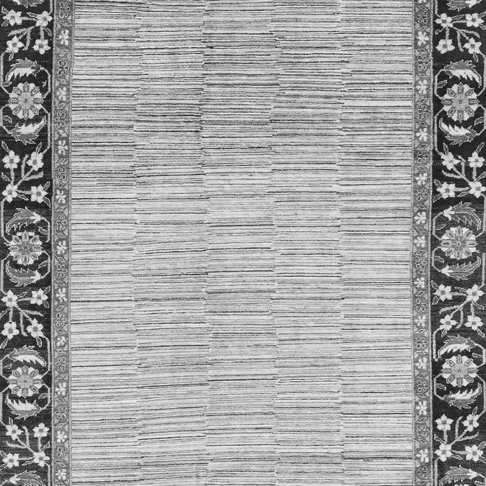 Machine Washable Abstract Gray Modern Rug, wshabs3489gry