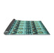 Sideview of Abstract Light Blue Modern Rug, abs348lblu