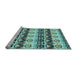 Sideview of Machine Washable Abstract Light Blue Modern Rug, wshabs348lblu