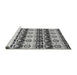 Sideview of Machine Washable Abstract Gray Modern Rug, wshabs348gry