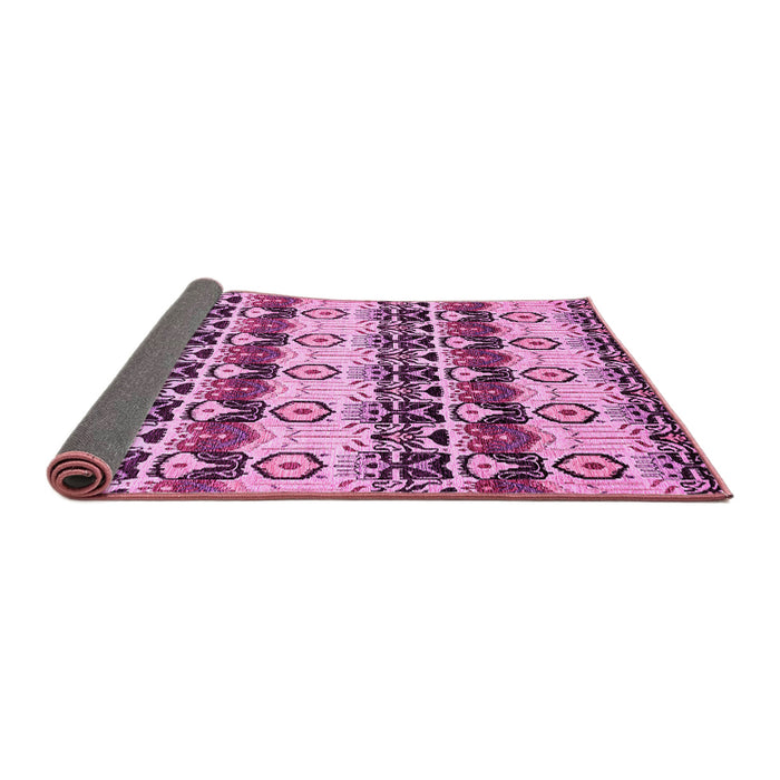 Sideview of Abstract Pink Modern Rug, abs348pnk