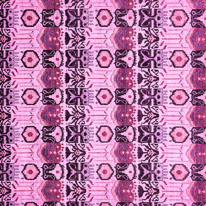 Square Machine Washable Abstract Pink Modern Rug, wshabs348pnk