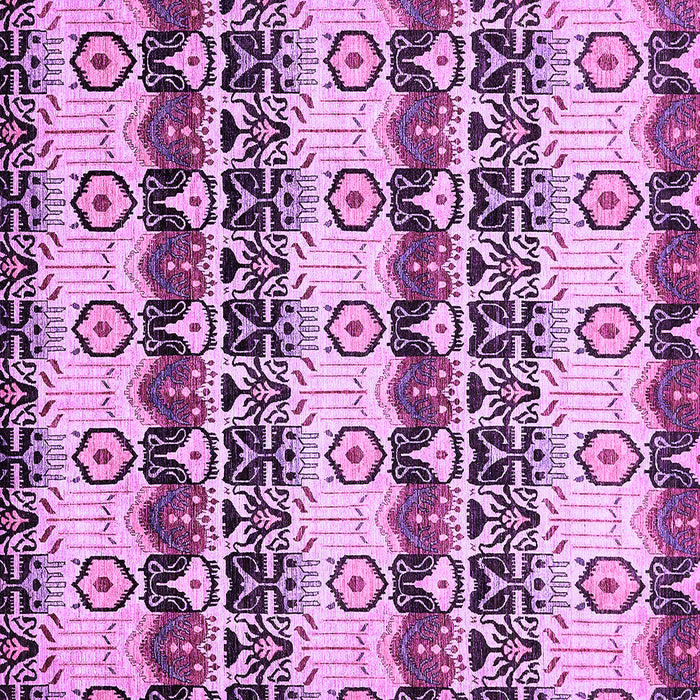 Square Machine Washable Abstract Purple Modern Area Rugs, wshabs348pur