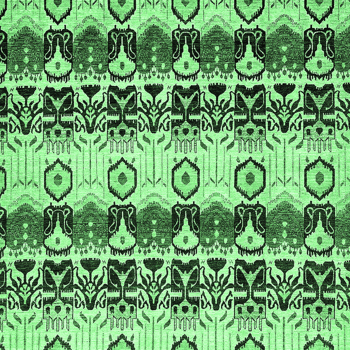 Machine Washable Abstract Emerald Green Modern Area Rugs, wshabs348emgrn