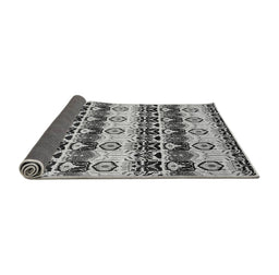 Sideview of Abstract Gray Modern Rug, abs348gry